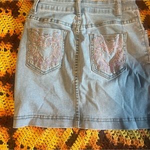 Jean skirt from shein.